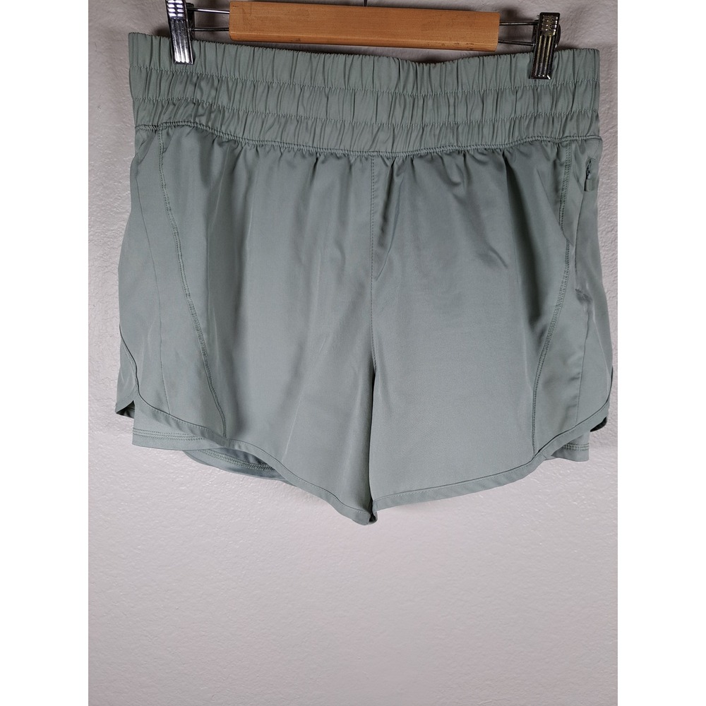 All in Motion Sage Green High Rise Athletic Shorts with Liner Large 12-14